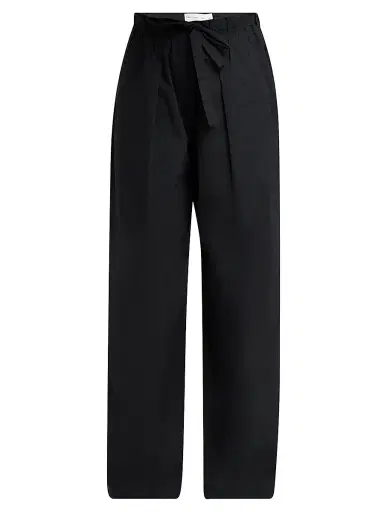 Proenza Schouler White Label Women's Barrett Stretch Cotton Poplin Straight-Leg Pants | Thumbnail 1 Proenza Schouler White Label Women's Barrett Stretch Cotton Poplin Straight-Leg Pants | Thumbnail 1