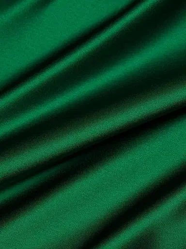 Amsale Women's Satin High Cowlneck A-Line Gown - Emerald | Thumbnail 7 Amsale Women's Satin High Cowlneck A-Line Gown - Emerald | Thumbnail 7