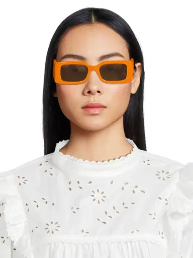 Gucci Women's Chaise Longue 54MM Rectangular Sunglasses - Orange Brown | Thumbnail 2 Gucci Women's Chaise Longue 54MM Rectangular Sunglasses - Orange Brown | Thumbnail 2