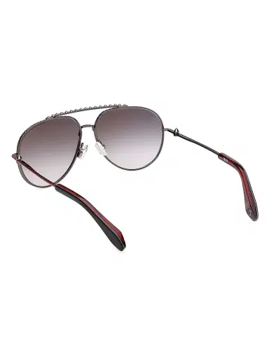 Christian Louboutin Men's Greggo 61MM Aviator Sunglasses - Gunmetal Red | Thumbnail 4 Christian Louboutin Men's Greggo 61MM Aviator Sunglasses - Gunmetal Red | Thumbnail 4
