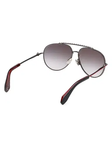 Christian Louboutin Men's Greggo 61MM Aviator Sunglasses - Gunmetal Red | Thumbnail 6 Christian Louboutin Men's Greggo 61MM Aviator Sunglasses - Gunmetal Red | Thumbnail 6