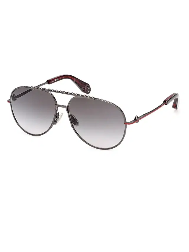 Men's Greggo 61MM Aviator Sunglasses - Gunmetal Red Men's Greggo 61MM Aviator Sunglasses - Gunmetal Red
