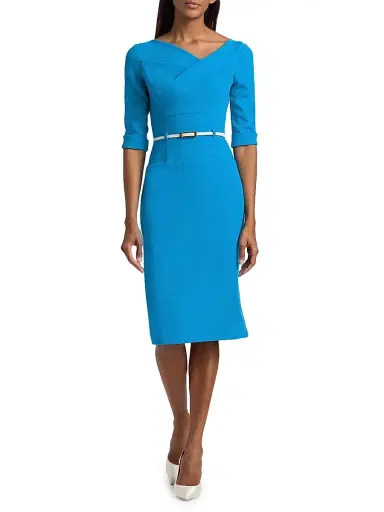 BLACK HALO Women's Jackie O Loft Woven Sheath Dress - Candy Blue | Thumbnail 2 BLACK HALO Women's Jackie O Loft Woven Sheath Dress - Candy Blue | Thumbnail 2