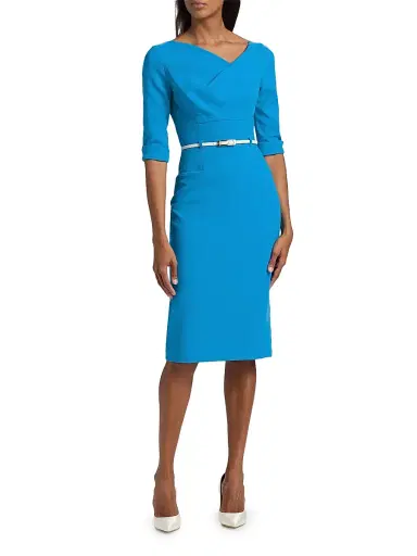 BLACK HALO Women's Jackie O Loft Woven Sheath Dress - Candy Blue | Thumbnail 3 BLACK HALO Women's Jackie O Loft Woven Sheath Dress - Candy Blue | Thumbnail 3