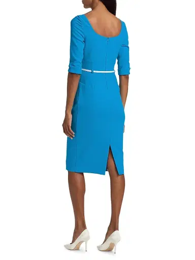 BLACK HALO Women's Jackie O Loft Woven Sheath Dress - Candy Blue | Thumbnail 5 BLACK HALO Women's Jackie O Loft Woven Sheath Dress - Candy Blue | Thumbnail 5