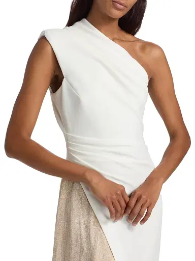 BLACK HALO Women's Marigold Two-Tone One-Shoulder Gown - Sandlight | Thumbnail 6 BLACK HALO Women's Marigold Two-Tone One-Shoulder Gown - Sandlight | Thumbnail 6
