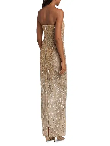 Bronx and Banco Women's Dahlia Crystal-Embellished Strapless Maxi Dress - Gold | Thumbnail 5 Bronx and Banco Women's Dahlia Crystal-Embellished Strapless Maxi Dress - Gold | Thumbnail 5