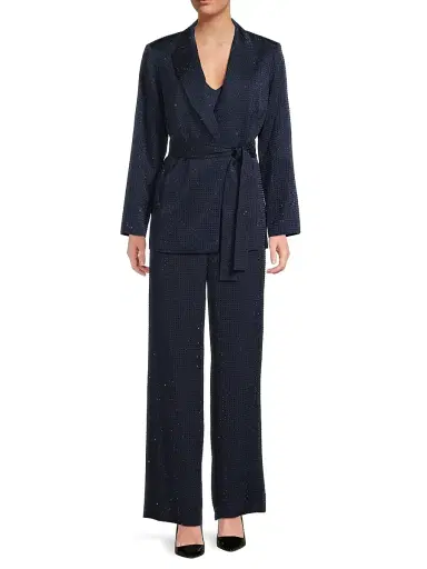 Ungaro Women's Poppi Hotfix Pants - Midnight Blue | Thumbnail 2 Ungaro Women's Poppi Hotfix Pants - Midnight Blue | Thumbnail 2