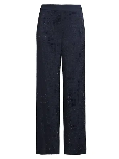 Ungaro Women's Poppi Hotfix Pants - Midnight Blue | Thumbnail 1 Ungaro Women's Poppi Hotfix Pants - Midnight Blue | Thumbnail 1