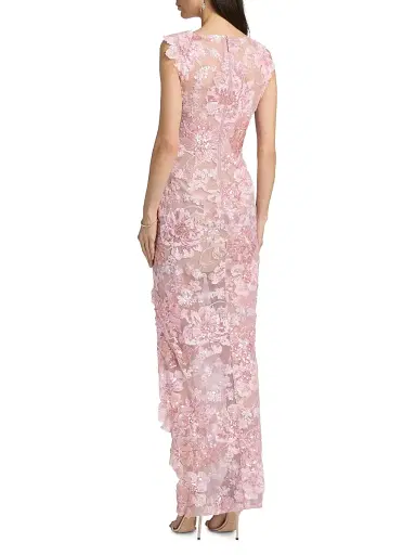 Bronx and Banco Women's Capri Ellie Sequined Gown - Blush | Thumbnail 5 Bronx and Banco Women's Capri Ellie Sequined Gown - Blush | Thumbnail 5