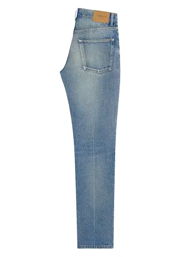 Saint Laurent Women's 90's Mid-Rise Straight Jeans - Authentic Medium Blue - Size 31 | Thumbnail 3 Saint Laurent Women's 90's Mid-Rise Straight Jeans - Authentic Medium Blue - Size 31 | Thumbnail 3