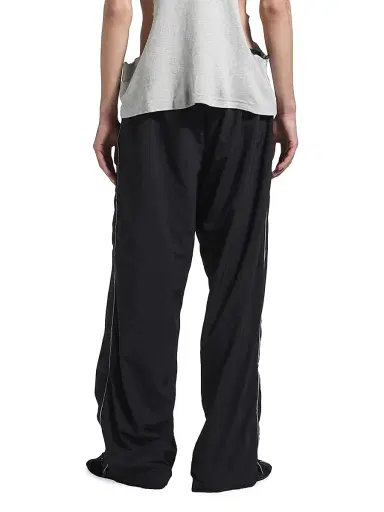 Balenciaga Men's Standard Script Tracksuit Pants in Technical Fabric - Black | Thumbnail 4 Balenciaga Men's Standard Script Tracksuit Pants in Technical Fabric - Black | Thumbnail 4