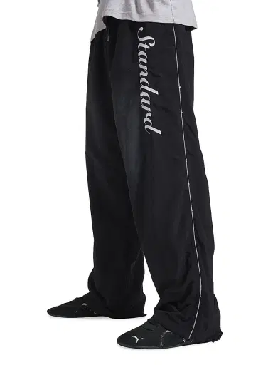 Balenciaga Men's Standard Script Tracksuit Pants in Technical Fabric - Black | Thumbnail 5 Balenciaga Men's Standard Script Tracksuit Pants in Technical Fabric - Black | Thumbnail 5