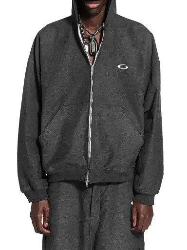 Balenciaga Men's Trompe Hoodie - Anthracite | Thumbnail 3 Balenciaga Men's Trompe Hoodie - Anthracite | Thumbnail 3