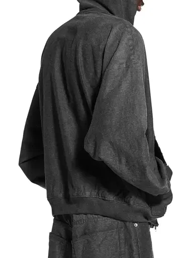 Balenciaga Men's Trompe Hoodie - Anthracite | Thumbnail 4 Balenciaga Men's Trompe Hoodie - Anthracite | Thumbnail 4