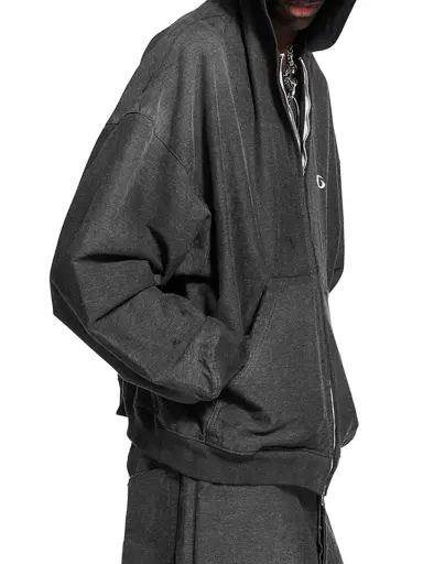 Balenciaga Men's Trompe Hoodie - Anthracite | Thumbnail 5 Balenciaga Men's Trompe Hoodie - Anthracite | Thumbnail 5