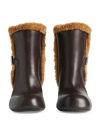Balenciaga Women's Fargo Booties - Dark Brown | Thumbnail 3 Balenciaga Women's Fargo Booties - Dark Brown | Thumbnail 3
