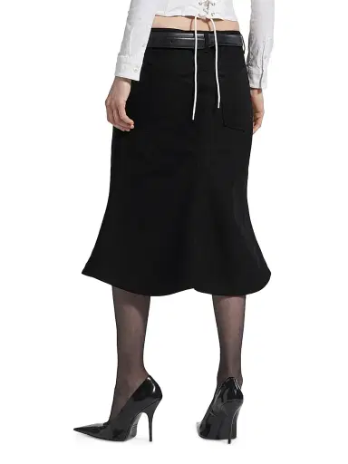 Balenciaga Women's Godet Midi Skirt | Thumbnail 3 Balenciaga Women's Godet Midi Skirt | Thumbnail 3