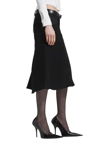 Balenciaga Women's Godet Midi Skirt | Thumbnail 4 Balenciaga Women's Godet Midi Skirt | Thumbnail 4