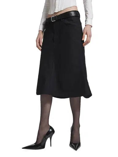 Balenciaga Women's Godet Midi Skirt | Thumbnail 5 Balenciaga Women's Godet Midi Skirt | Thumbnail 5