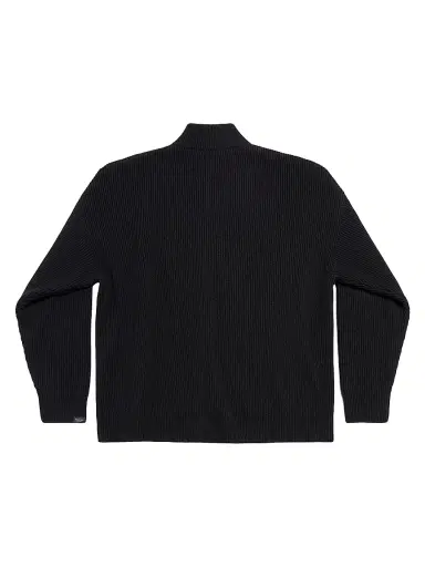 Balenciaga Men's Camionneur Regular Fit Sweater - Black | Thumbnail 2 Balenciaga Men's Camionneur Regular Fit Sweater - Black | Thumbnail 2