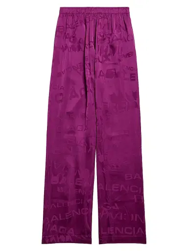 Balenciaga Women's Pyjama Pants - Plum | Thumbnail 2 Balenciaga Women's Pyjama Pants - Plum | Thumbnail 2