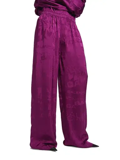 Balenciaga Women's Pyjama Pants - Plum | Thumbnail 3 Balenciaga Women's Pyjama Pants - Plum | Thumbnail 3