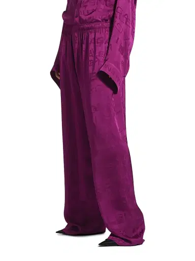 Balenciaga Women's Pyjama Pants - Plum | Thumbnail 4 Balenciaga Women's Pyjama Pants - Plum | Thumbnail 4