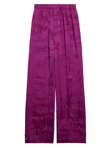 Balenciaga Women's Pyjama Pants - Plum | Thumbnail 1 Balenciaga Women's Pyjama Pants - Plum | Thumbnail 1