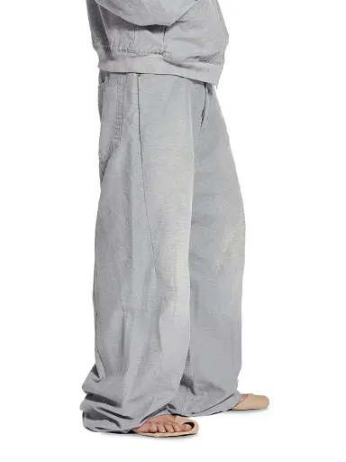 Balenciaga Men's Trompe L'oeil Sweatpants - Heather Grey | Thumbnail 6 Balenciaga Men's Trompe L'oeil Sweatpants - Heather Grey | Thumbnail 6