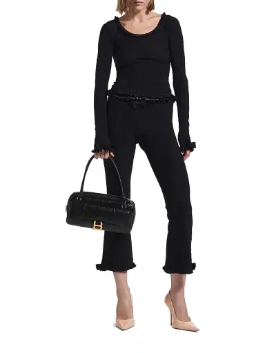 Balenciaga Women's Long Sleeve Top - Black | Thumbnail 2 Balenciaga Women's Long Sleeve Top - Black | Thumbnail 2
