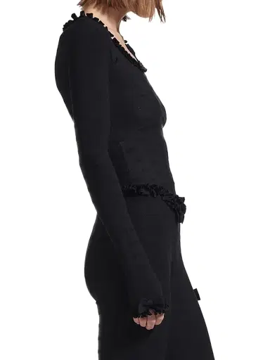Balenciaga Women's Long Sleeve Top - Black | Thumbnail 5 Balenciaga Women's Long Sleeve Top - Black | Thumbnail 5
