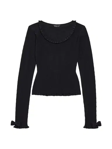 Balenciaga Women's Long Sleeve Top - Black | Thumbnail 1 Balenciaga Women's Long Sleeve Top - Black | Thumbnail 1