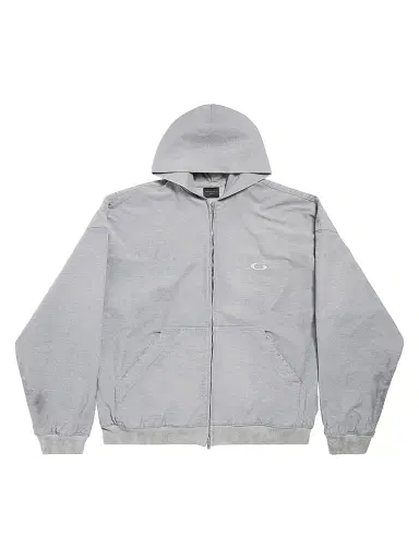 Balenciaga Men's Trompe Hoodie - Heather Grey | Thumbnail 1 Balenciaga Men's Trompe Hoodie - Heather Grey | Thumbnail 1