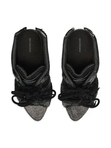 Balenciaga Women's Stapler Sandal Heels - Black | Thumbnail 6 Balenciaga Women's Stapler Sandal Heels - Black | Thumbnail 6