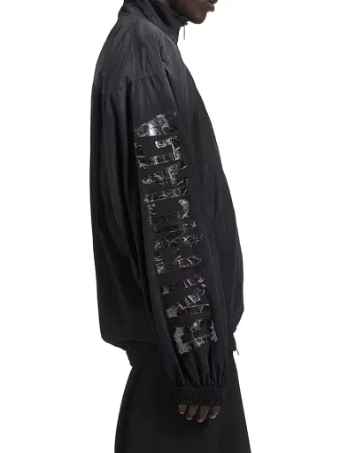 Balenciaga Men's Medium Fit Tracksuit Jacket - Black | Thumbnail 5 Balenciaga Men's Medium Fit Tracksuit Jacket - Black | Thumbnail 5