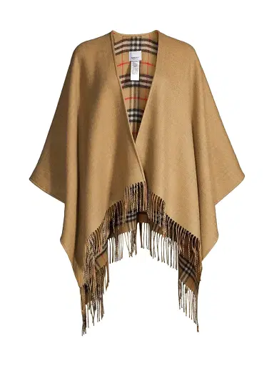 Burberry Women's Reversible Wool Cape - Archive Beige | Thumbnail 1 Burberry Women's Reversible Wool Cape - Archive Beige | Thumbnail 1