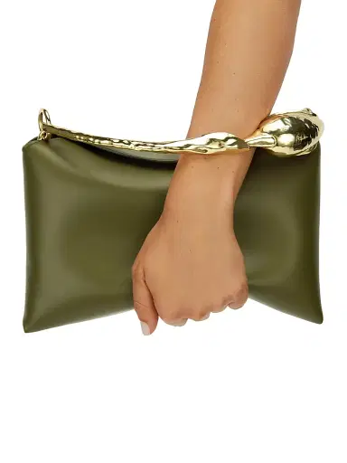 Erdem Women's Bloom Leather Top Handle Bag - Khaki | Thumbnail 3 Erdem Women's Bloom Leather Top Handle Bag - Khaki | Thumbnail 3