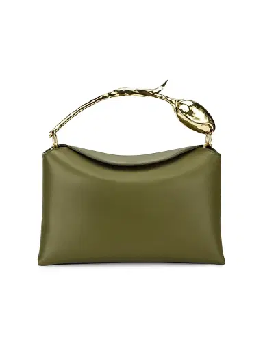 Erdem Women's Bloom Leather Top Handle Bag - Khaki | Thumbnail 1 Erdem Women's Bloom Leather Top Handle Bag - Khaki | Thumbnail 1