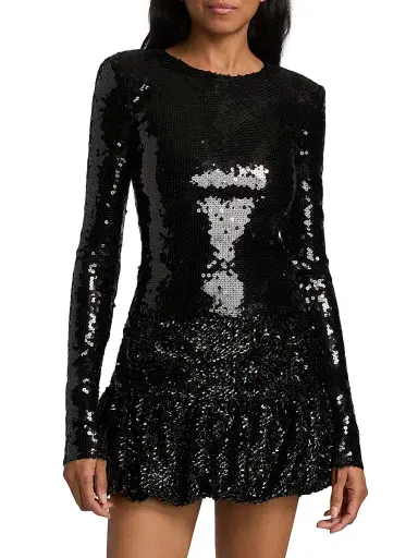 16Arlington Women's Loida Sequined Long-Sleeve Top | Thumbnail 3 16Arlington Women's Loida Sequined Long-Sleeve Top | Thumbnail 3