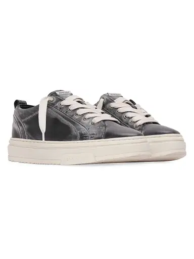 Represent Men's HTN Low-Top Distressed Leather Sneakers - Off Black - Size 7 | Thumbnail 2 Represent Men's HTN Low-Top Distressed Leather Sneakers - Off Black - Size 7 | Thumbnail 2