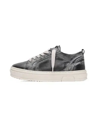 Represent Men's HTN Low-Top Distressed Leather Sneakers - Off Black - Size 7 | Thumbnail 5 Represent Men's HTN Low-Top Distressed Leather Sneakers - Off Black - Size 7 | Thumbnail 5