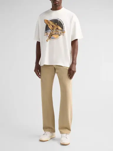 Represent Men's Golden Tour Graphic Cotton T-Shirt - Flat White - Size XXL | Thumbnail 2 Represent Men's Golden Tour Graphic Cotton T-Shirt - Flat White - Size XXL | Thumbnail 2