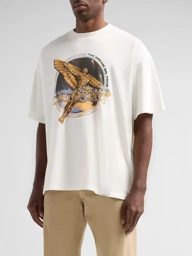 Represent Men's Golden Tour Graphic Cotton T-Shirt - Flat White - Size XXL | Thumbnail 4 Represent Men's Golden Tour Graphic Cotton T-Shirt - Flat White - Size XXL | Thumbnail 4