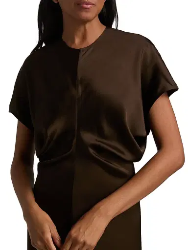TOTEME Women's Slouch Waist Maxi Dress - Bark - Size 2 | Thumbnail 6 TOTEME Women's Slouch Waist Maxi Dress - Bark - Size 2 | Thumbnail 6