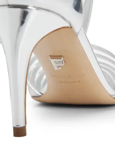 Ferragamo Women's Lilie 70MM Leather Sandals - Argento Biscotto - Size 11.5 | Thumbnail 5 Ferragamo Women's Lilie 70MM Leather Sandals - Argento Biscotto - Size 11.5 | Thumbnail 5