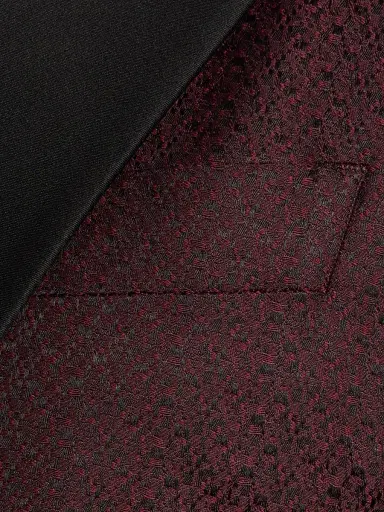 Giorgio Armani Men's Printed Dinner Jacket - Dark Red | Thumbnail 7 Giorgio Armani Men's Printed Dinner Jacket - Dark Red | Thumbnail 7