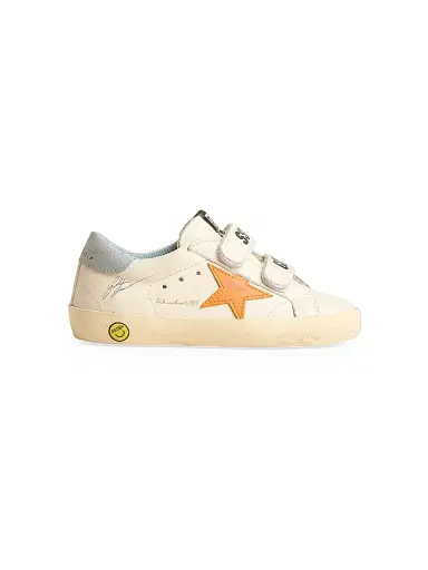Golden Goose Baby Boy's, Little Boy's & Boy's Old School Leather Sneakers - White Orange Blue - Size 12 (Child) | Thumbnail 1 Golden Goose Baby Boy's, Little Boy's & Boy's Old School Leather Sneakers - White Orange Blue - Size 12 (Child) | Thumbnail 1