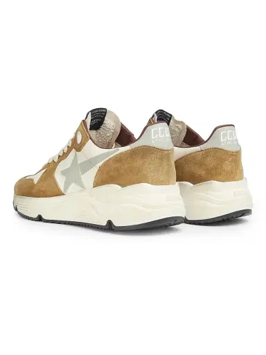 Golden Goose Men's Running Leather Low-Top Sneakers - Beige White Brown Grey - Size 11 | Thumbnail 3 Golden Goose Men's Running Leather Low-Top Sneakers - Beige White Brown Grey - Size 11 | Thumbnail 3