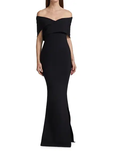 Chiara Boni La Petite Robe Women's Stretch Jersey Fishtail Gown - Black - Size 16 | Thumbnail 2 Chiara Boni La Petite Robe Women's Stretch Jersey Fishtail Gown - Black - Size 16 | Thumbnail 2